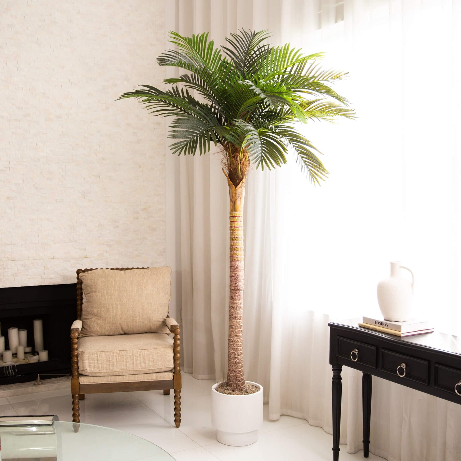 8' Artificial Coconut Palm Tree